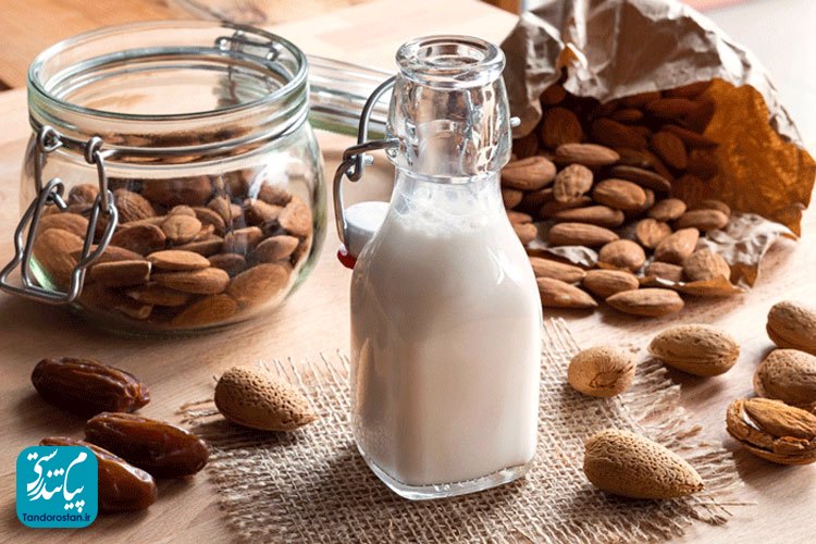 شیر بادام رطوبت رسان و انرژی زا