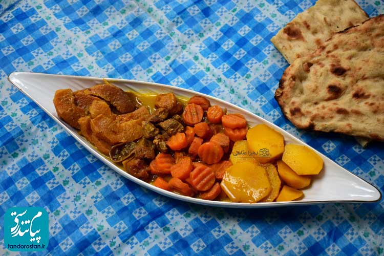 تاسکباب به و سیب